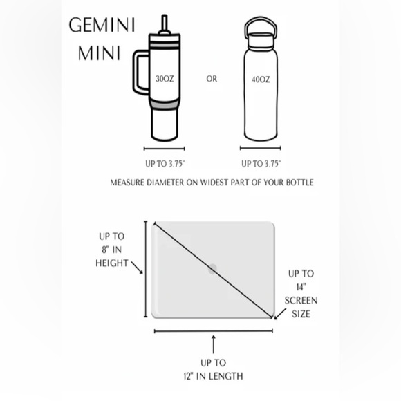 White Elm Gemini Mini Convertible Backpack - Picture 12 of 12